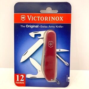 NEW Victorinox Swiss Army Knife Original 12 Functions Red‎ PXB2023.FOR